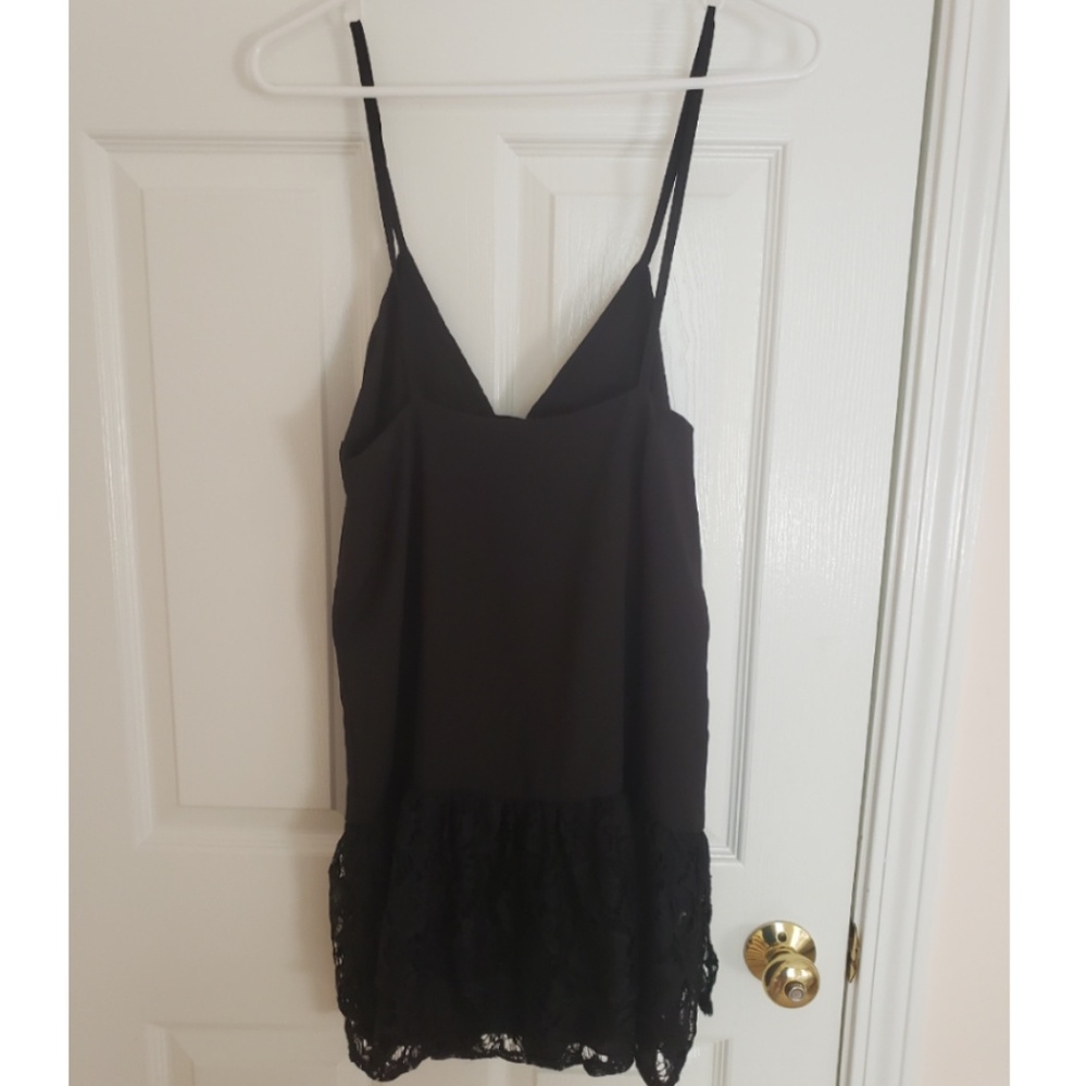 NASTY GAL Lace Cut Out Spaghetti Strap LBD - Picture 3 of 8